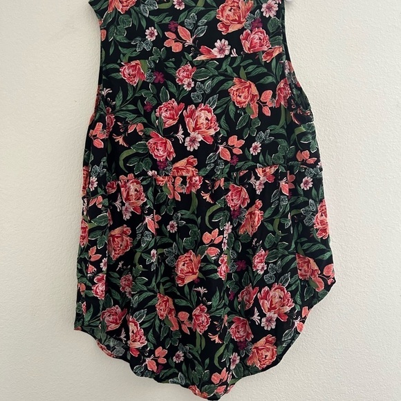 Torrid size 2 Floral Emma Babydoll Challis Tunic Top - Picture 6 of 10